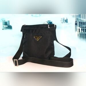 Pegaso Shoulder bag nylon Black Color